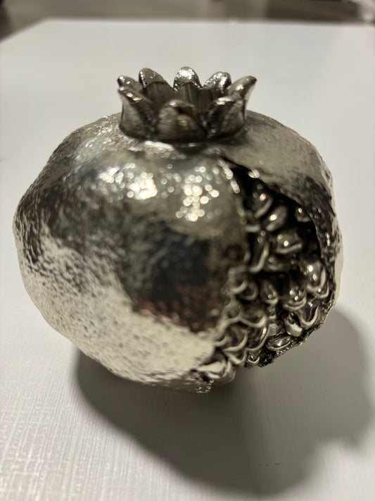 Silver Pomegranate Candle Holder