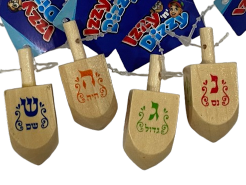 Wood Dreidels-5 Pack